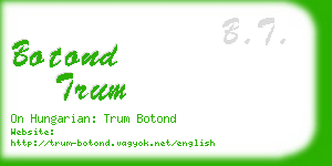 botond trum business card
